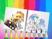 Play Sweet Pony Coloring Book Game on FOG.COM