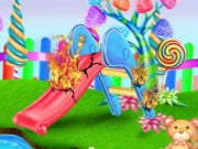 Play Candy Garden Cleaning Game on FOG.COM