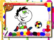 Play Football Coloring Time Game on FOG.COM