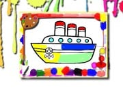 Play Boats Coloring Book Game on FOG.COM