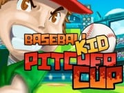 Play Baseball kid Pitcher cup Game on FOG.COM
