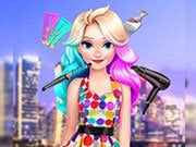 Play Elizas Neon Hairstyle Game on FOG.COM