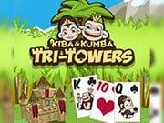 Play Kiba & Kumba Tri Towers Solitaire Game on FOG.COM