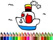 Play Bts Boat Coloring Game on FOG.COM