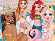 Play Princesses Chillin At The Pool Game on FOG.COM