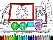 Play Garbage Trucks Coloring Game on FOG.COM