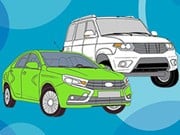 Play Russian Cars Coloring Book Game on FOG.COM