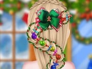Play Frozen Sister Christmas Hairstyle Design Game on FOG.COM