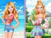 Play Barbie In Love With Fashion: Summer Patterns Game on FOG.COM