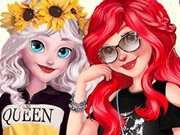 Play Ariel And Elsa Instagram Famous Game on FOG.COM