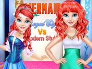 Play Mermaid Royal Style Vs Modern Style Game on FOG.COM