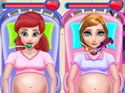 Play Ariel And Anna Baby Birth Game on FOG.COM
