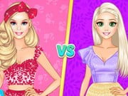 Play Bffs Fashion Showdown: Barbie Vs Rapunzel Game on FOG.COM