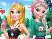 Play Barbie And Elsa Ootd Game on FOG.COM