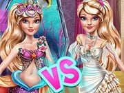 Play Ellie Mermaid Vs Princess Game on FOG.COM