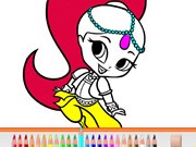 Play Shimmer And Shine Pencil Coloring Game on FOG.COM