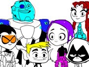 Play Teen Titans Go Coloring Book Game on FOG.COM
