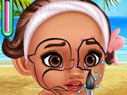 Play Baby Moana Face Art Game on FOG.COM