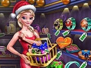 Play Ice Queen Shopping Xmas Gift Game on FOG.COM