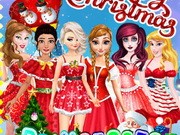 Play Princesses Christmas Card Decoration Game on FOG.COM