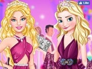 Play Barbie And Elsa Wedding Crashers Game on FOG.COM