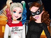 Play Anna And Elsa Halloween Night Game on FOG.COM