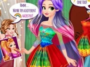 Play Rapunzel Design Your Rainbow Dress Game on FOG.COM