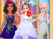 Play Princess Feather Style Dress Game on FOG.COM
