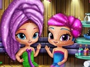 Play Glittery Genies Realife Sauna Game on FOG.COM