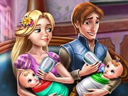 Play Rapunzel Twins Family Day Game on FOG.COM