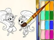 Play Shimmer And Shine Coloring Book Game on FOG.COM