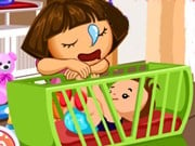 Play Dora Baby Caring Slacking Game on FOG.COM