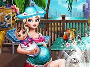 Play Pregnant Eliza Pool Fun Game on FOG.COM