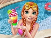 Play Ice Princess Pool Time Game on FOG.COM
