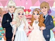 Play Elsa And Anna Wedding Party Game on FOG.COM