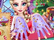 Play Elsa Christmas Manicure Game on FOG.COM