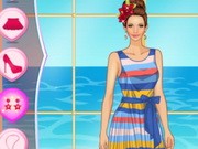 Play Helen Colorful Stripes Dress Game on FOG.COM