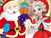 Play Elsa Make Christmas Gift Game on FOG.COM