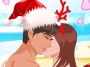 Play Christmas Day Beach Kiss Game on FOG.COM