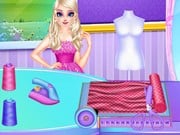Play Princess Elsa's Tailor Shop Game on FOG.COM