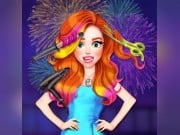 Play Jessie New Year #Glam Hairstyles Game on FOG.COM