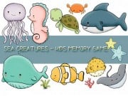 Play Kids Memory Sea Creature Game on FOG.COM