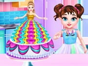 Baby Taylor Barbie Princess Cake Cooking