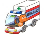 Play Cartoon Ambulance Puzzle Game on FOG.COM