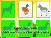 Play Kids Learning Farm Animals Memory Game on FOG.COM