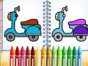 Play Cute Bike Coloring Book Game on FOG.COM