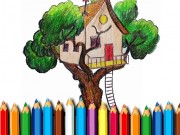 Play Tree House Coloring Book Game on FOG.COM