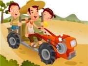 Play Cartoon Tractor Puzzle Game on FOG.COM