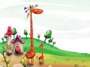 Play Cartoon Giraffe Puzzle Game on FOG.COM
