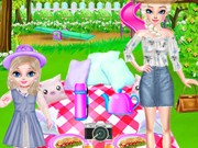 Play Elsa's Family Picnic Day Game on FOG.COM